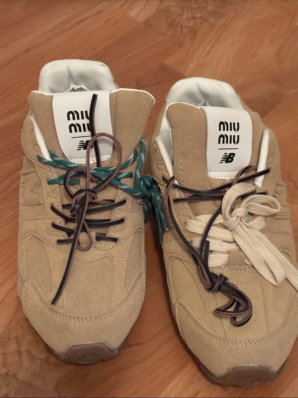 New Balance X Miu Miu 530 SL suede sneakers
